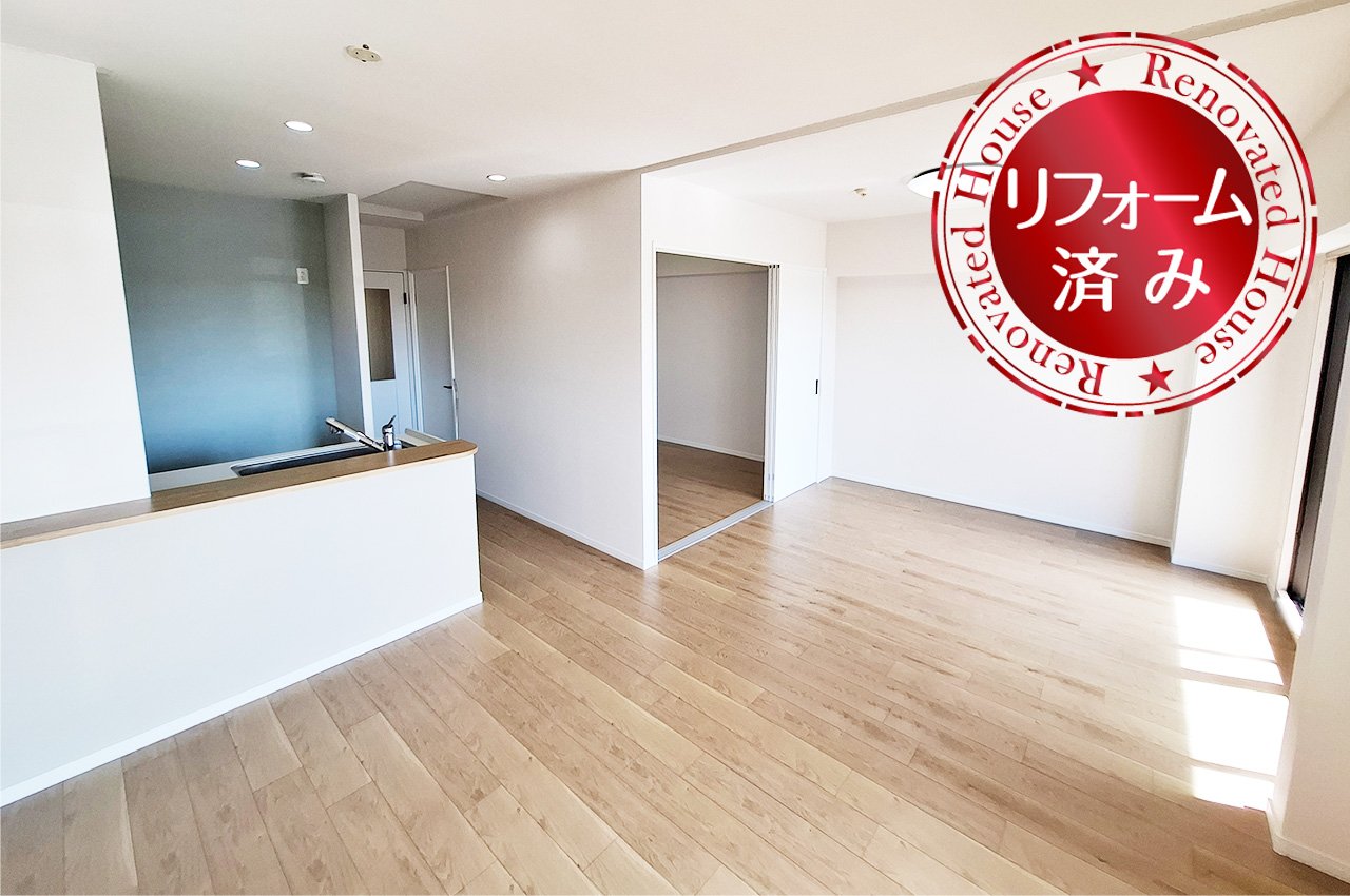 【マンション】ベルク泉北高倉台＃7階建て最上階、屋根裏収納付きの住戸です。全居室洋室にリノベーション済み。ペット飼育可マンションです。