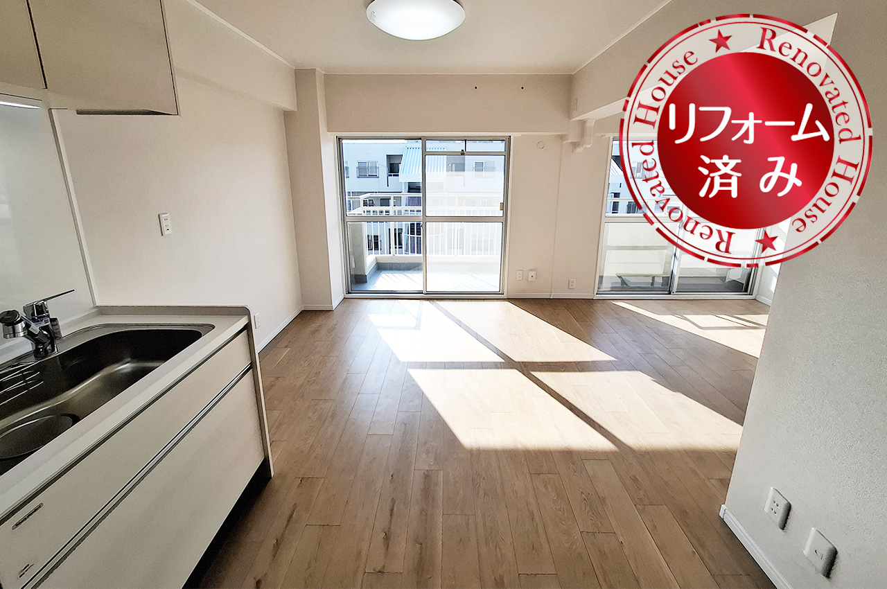 【マンション】カルム堺B棟＃堺市堺区三宝町２丁＃6階建ての最上階！全居室洋室の2LDKにリノベーション済みです。