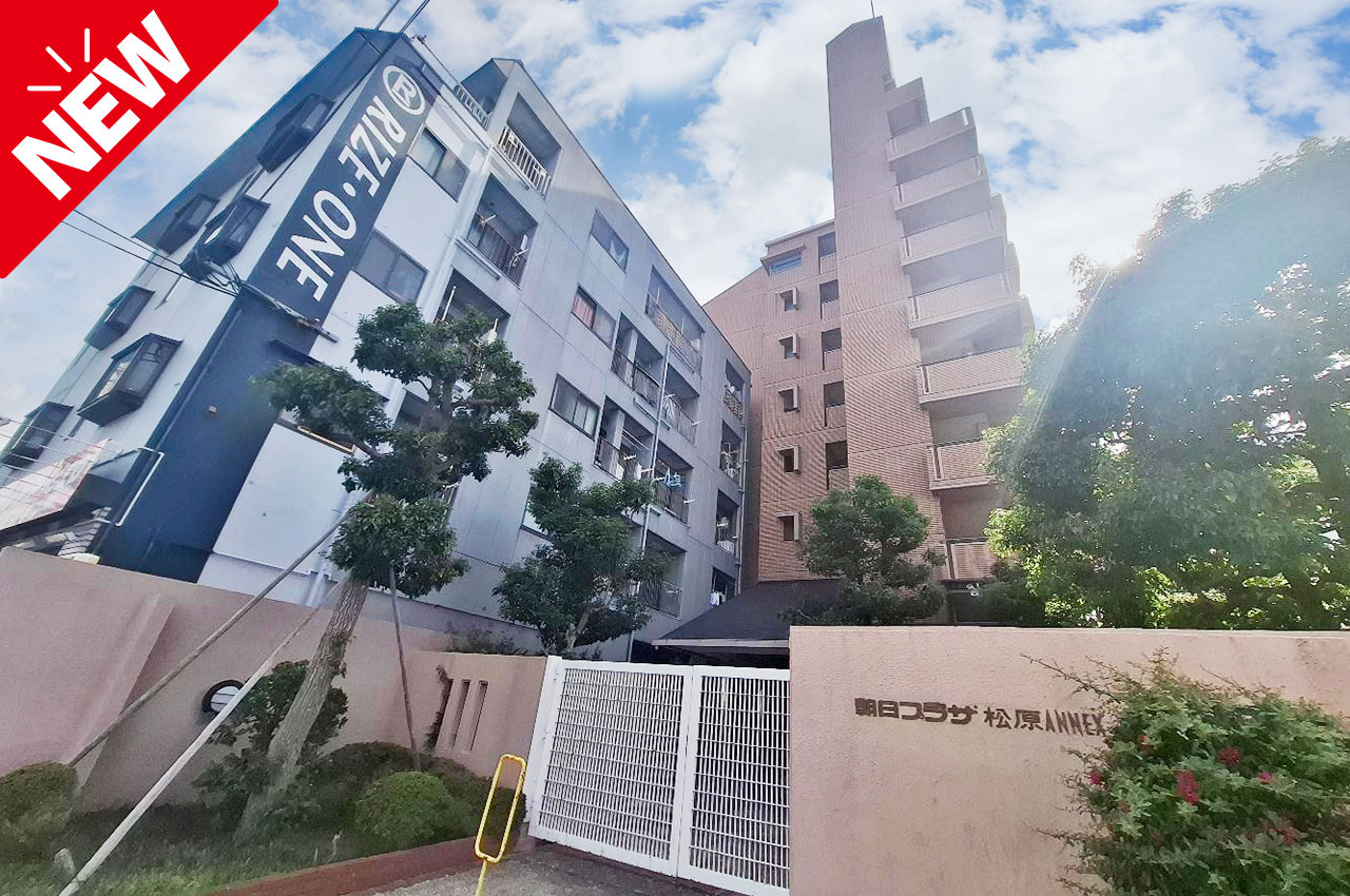 朝日プラザ松原アネックス★最寄駅まで徒歩7分、スーパーまで徒歩1分の好立地マンション！リフォーム済みの2SLDKです。