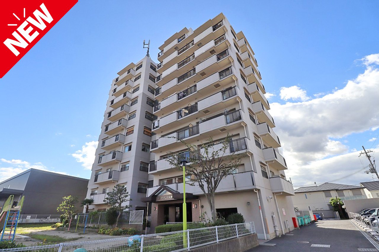 エクセランス大野芝★少人数家族向きの10階建て最上階・1LDK！約18.8帖のゆったりとしたLDKが魅力！スーパーやコンビニが徒歩圏内！