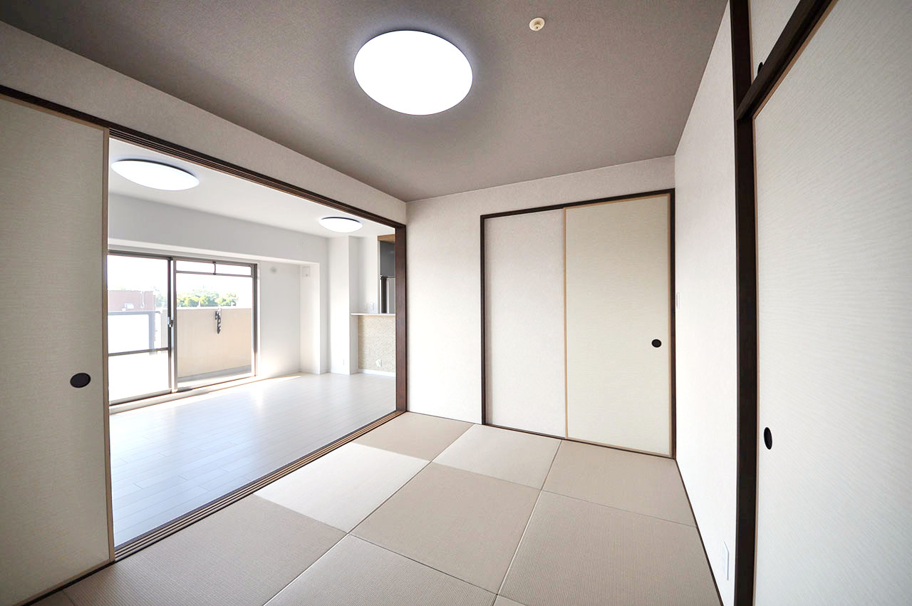 きれいになった和室は、寝室や客間やリビングの一部としてもご利用頂けます。