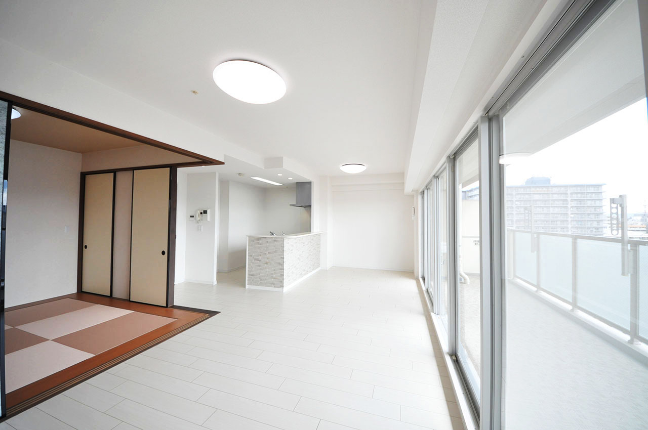 LDKは和室とひと続きのお部屋として、より広々と開放的な空間でもご利用頂けます。