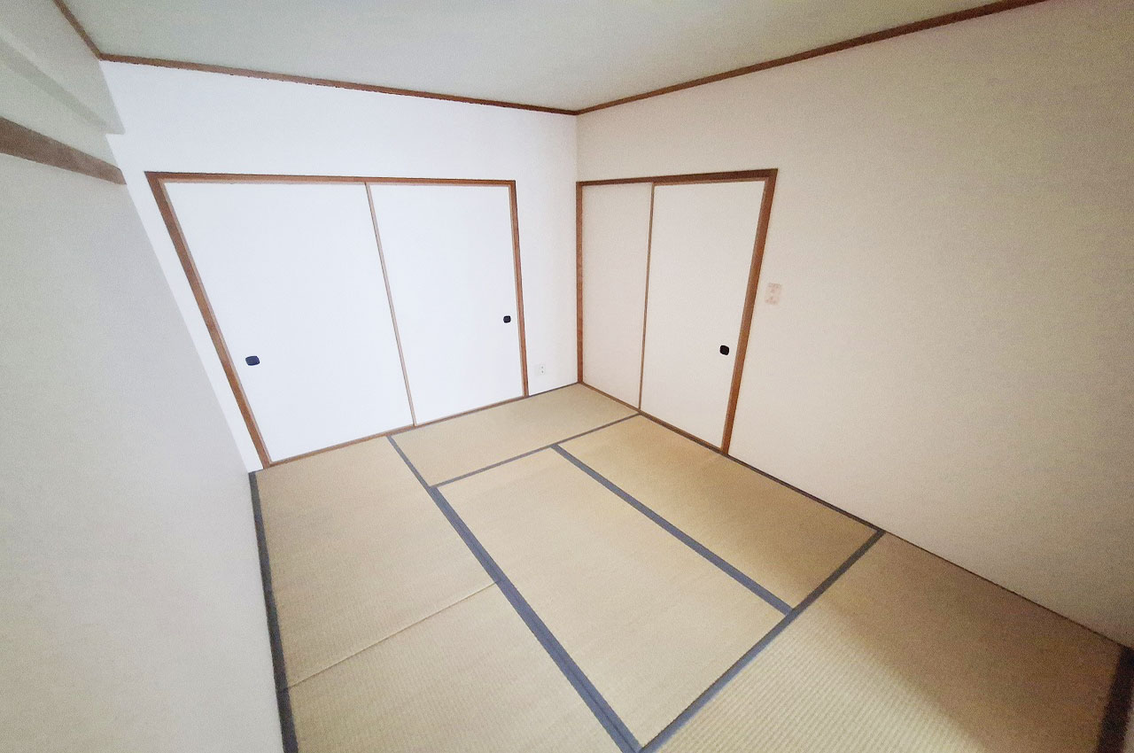 和室②と続間になった6帖の和室①