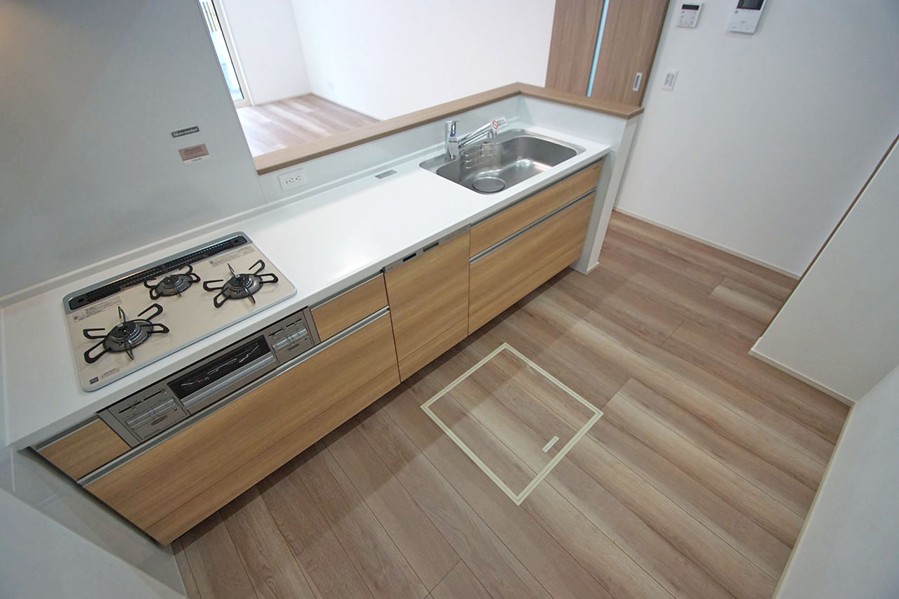 お料理をしながら、家族との会話が楽しめます。