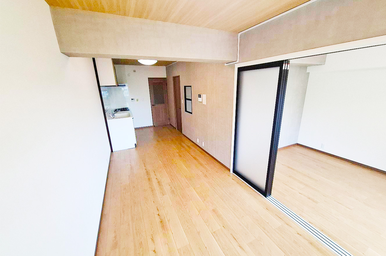 LDKは仕切りを開放すれば洋室と一体利用も可能。ライフスタイルに合わせて使い方を変えられます。