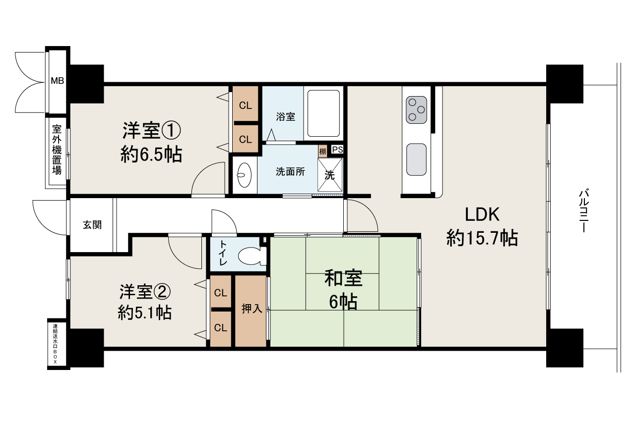 現状でのお引渡し。定額リフォームパック(オプション)利用可。詳細はお問合せください。