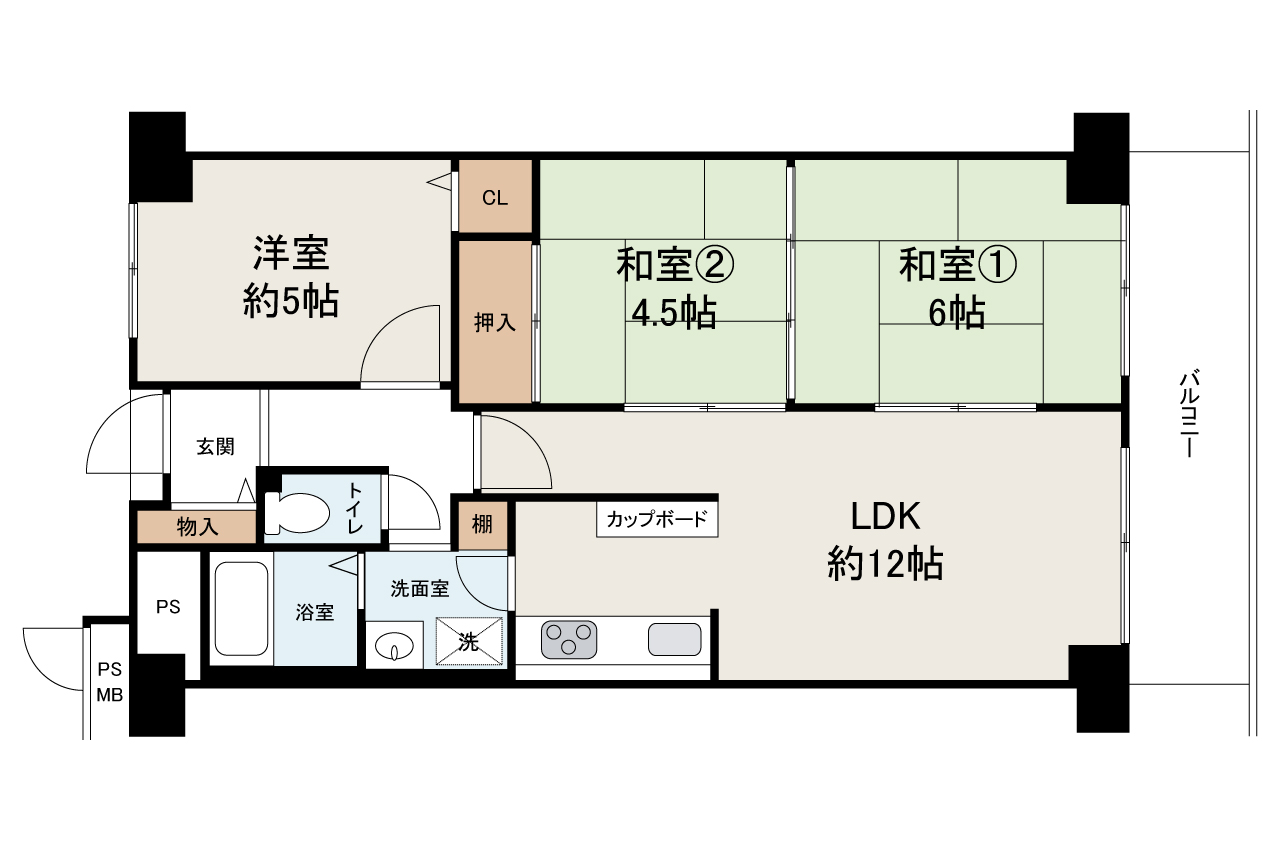 現状でのお引渡し。定額リフォームパック(オプション)利用可。詳細はお問合せください。