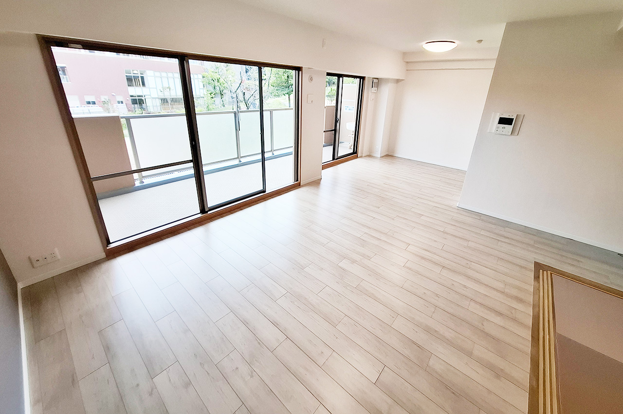 LDK:バルコニーに面した開放的な空間です。