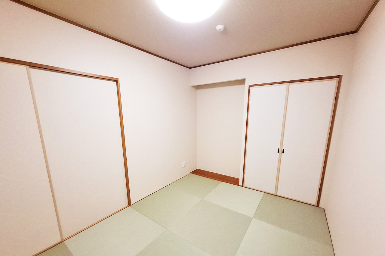 和室:仕切りを開ければリビングと一体利用も可能です。