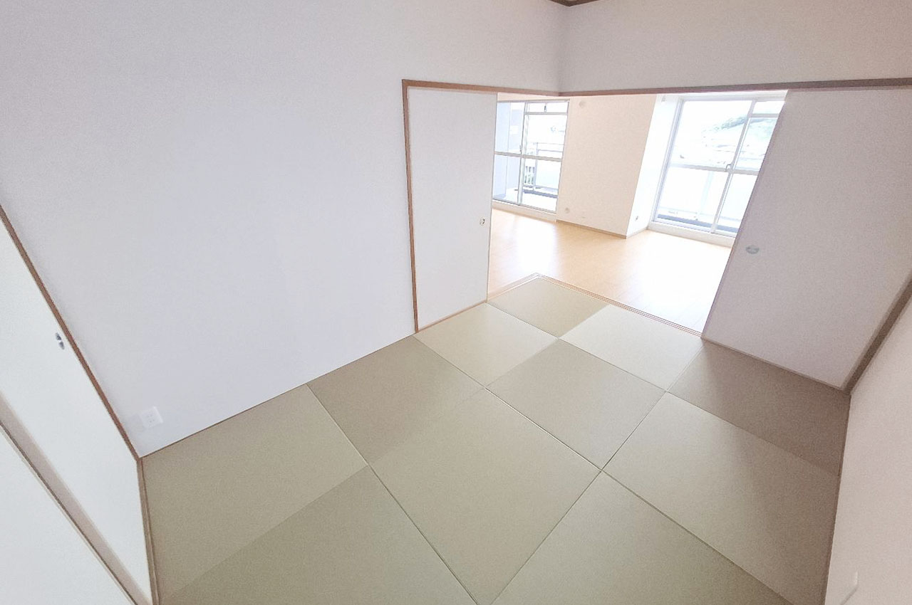 きれいになった和室は寝室や客間、リビングの一部としてもご利用可能です。