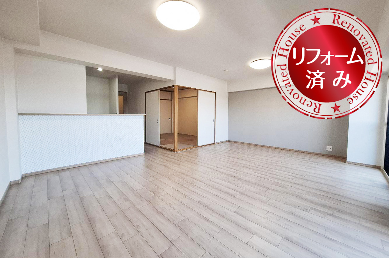 LDKはゆとりの約18.4帖。家族みんなでゆったり過ごせる開放的な空間です。