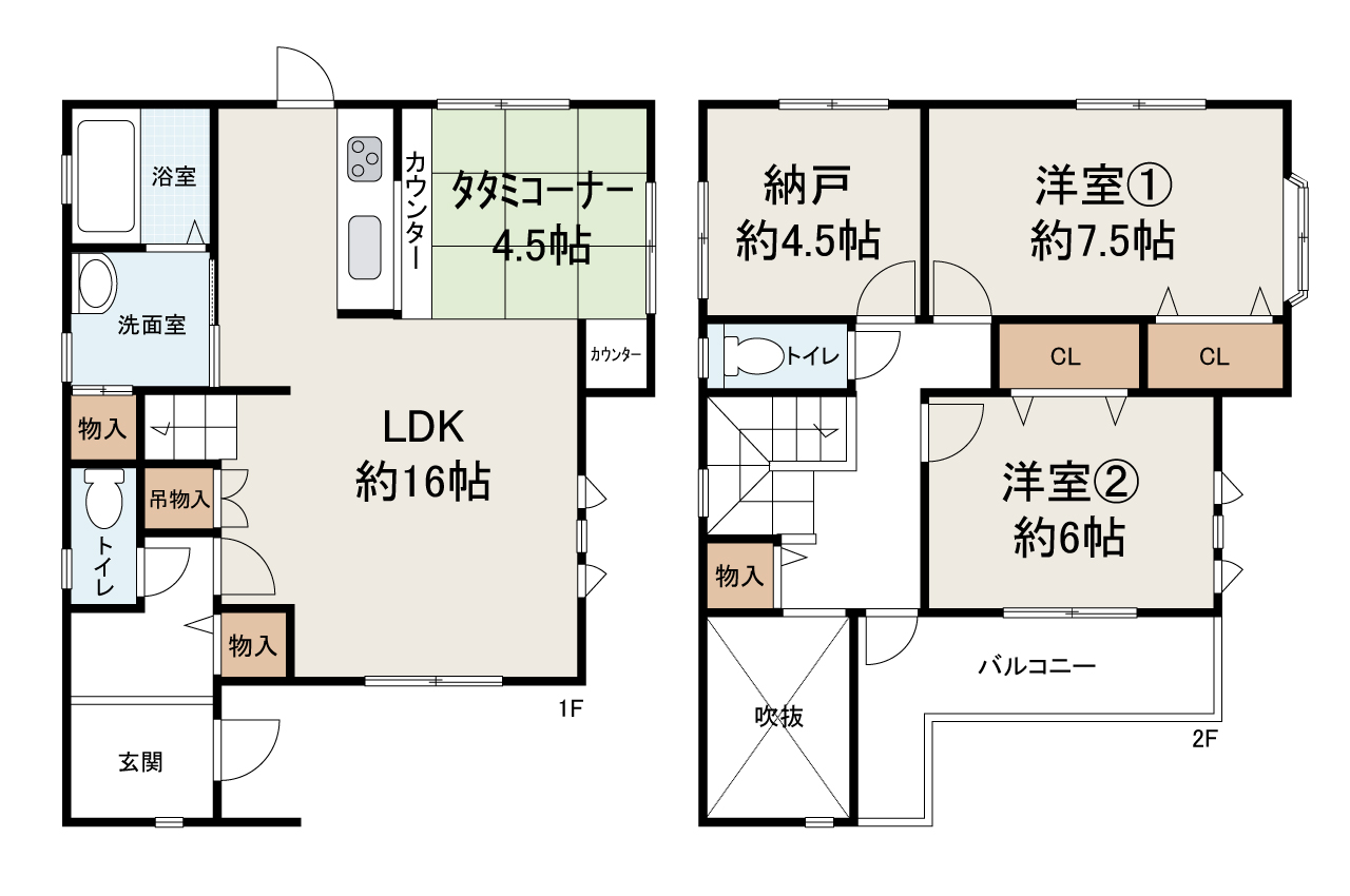 現状でのお引渡し。定額リフォームパック(オプション)利用可。詳細はお問合せください。