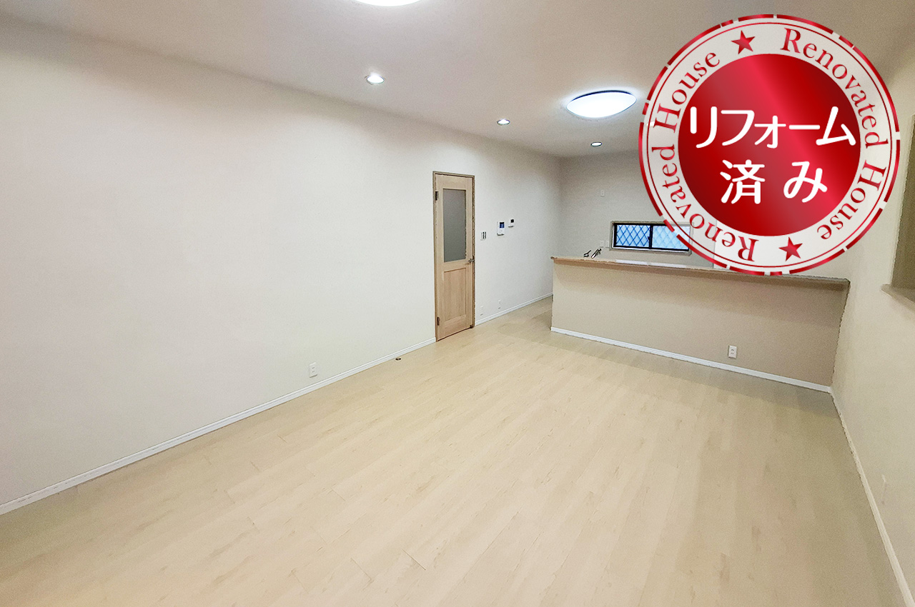 LDK：クロスやフローリングを貼替え済み。