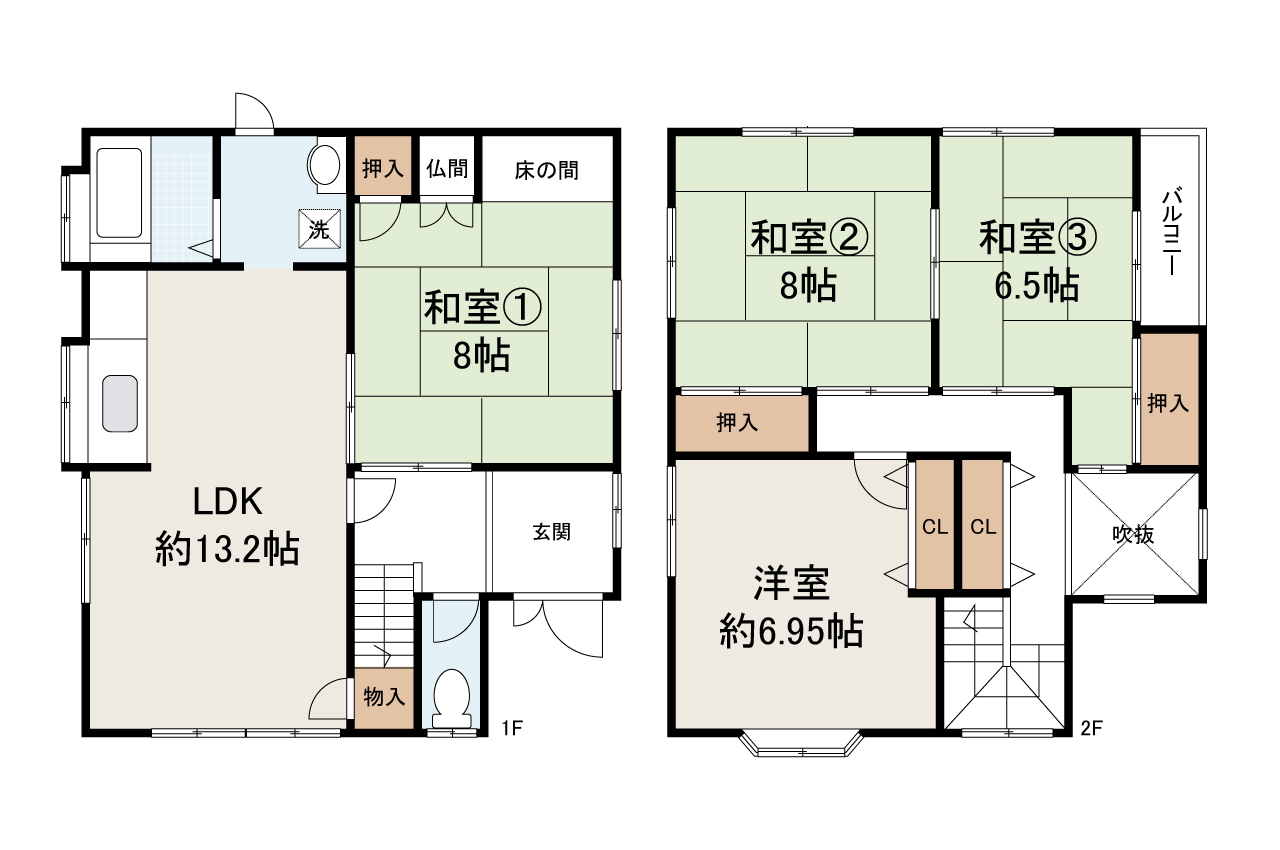 現状でのお引渡し。定額リフォームパック（オプション）利用可。詳細はお問合せください。