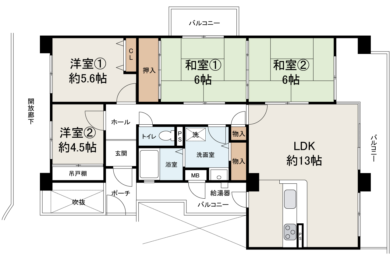 現状でのお引渡し。定額リフォームパック（オプション）利用可。詳細はお問合せください。