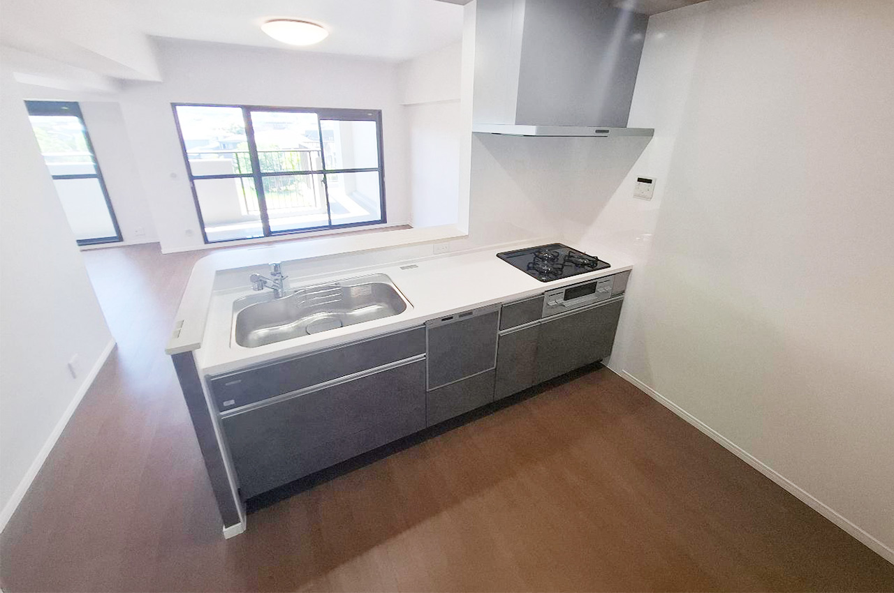 キッチン：システムキッチン新調済み。浄水器・食洗機付きです。