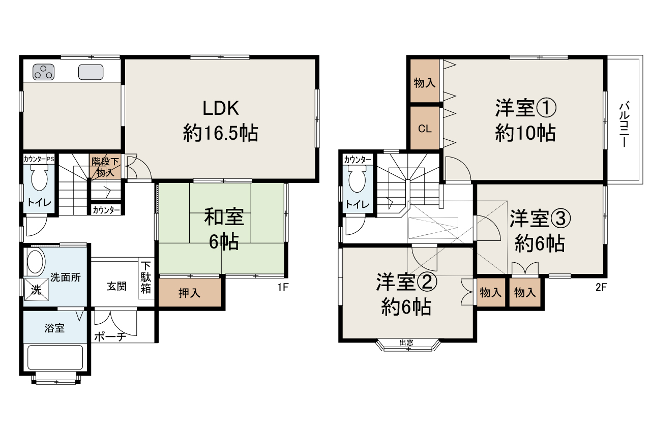 現状でのお引渡し。定額リフォームパック(オプション)利用可。詳細はお問合せください。