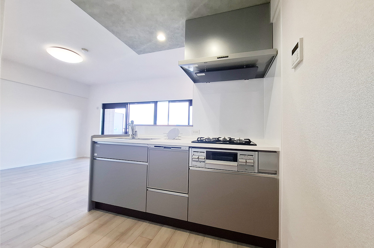 キッチン：食洗機・浄水器付きのシステムキッチンを新調済み。