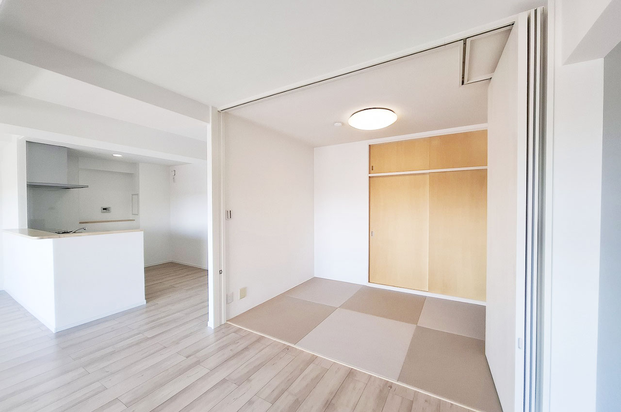 お子様の遊び場やお昼寝スペースとしても活用できるタタミコーナー