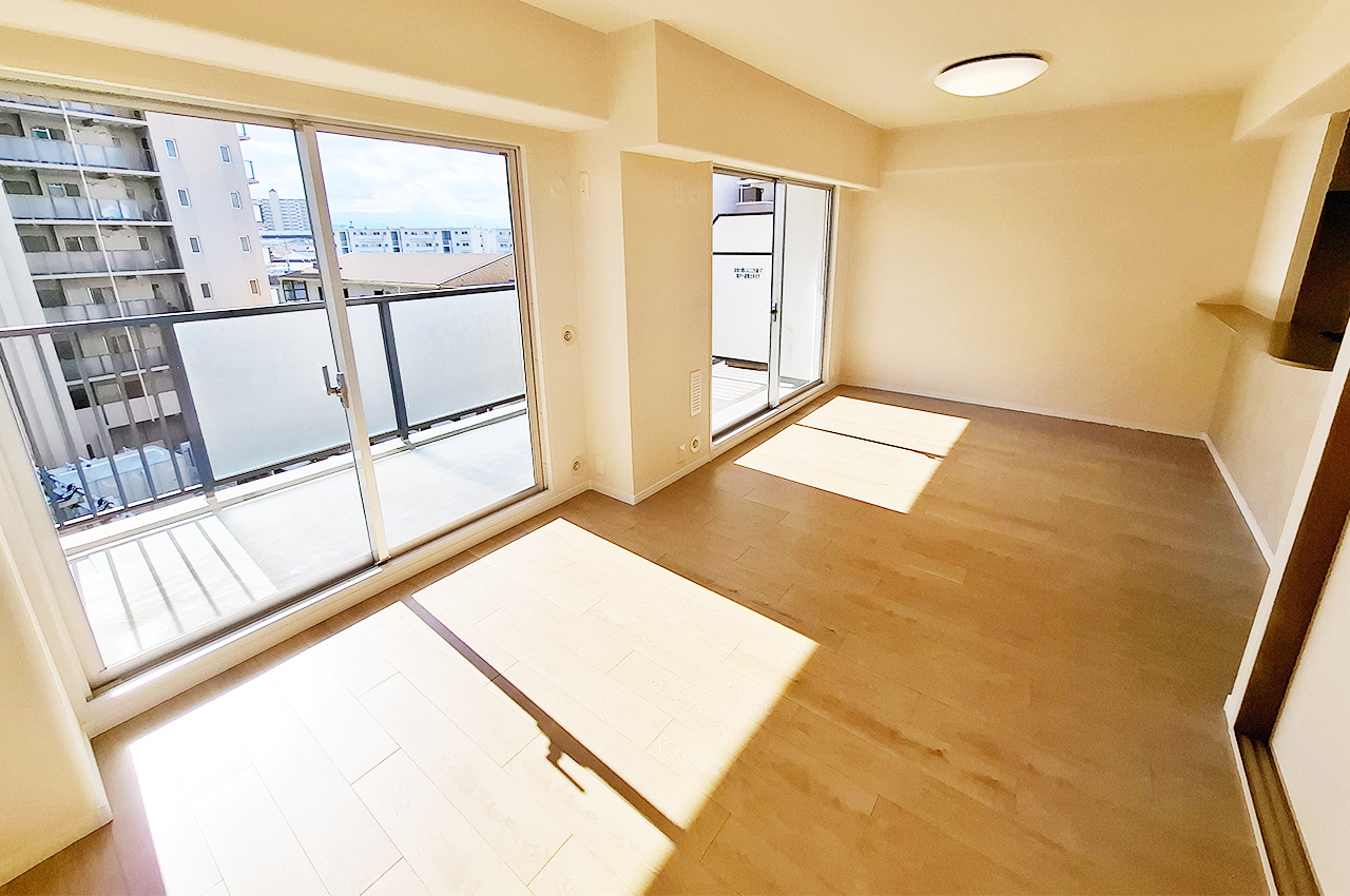 LDK：南東向きに面した明るい空間です。