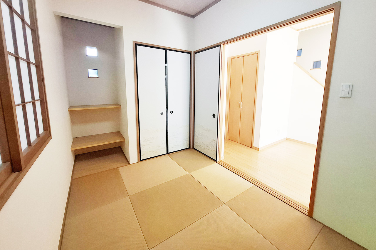 和室：襖を開ければLDKとの一体利用も可能。