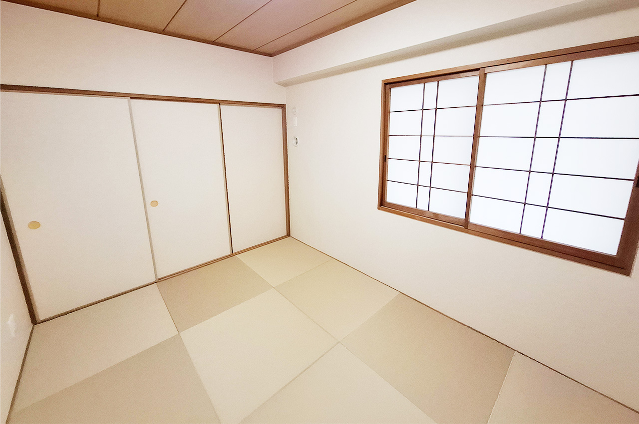 和室：襖を開ければLDKとの一体利用も可能。客間やくつろぎスペースの個室としても活用できます。