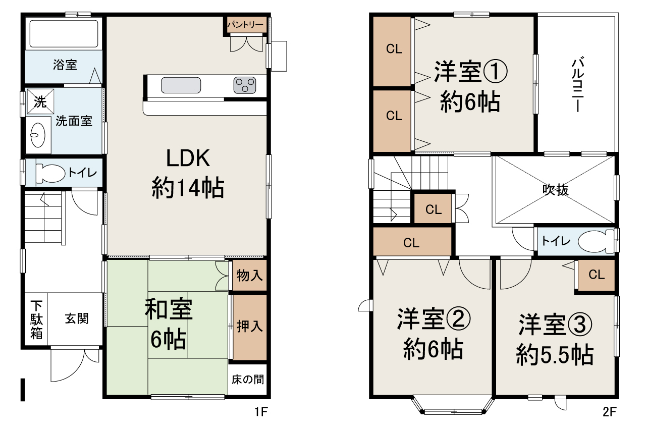 現状でのお引渡し。定額リフォームパック（オプション）利用可。詳細はお問合せください。