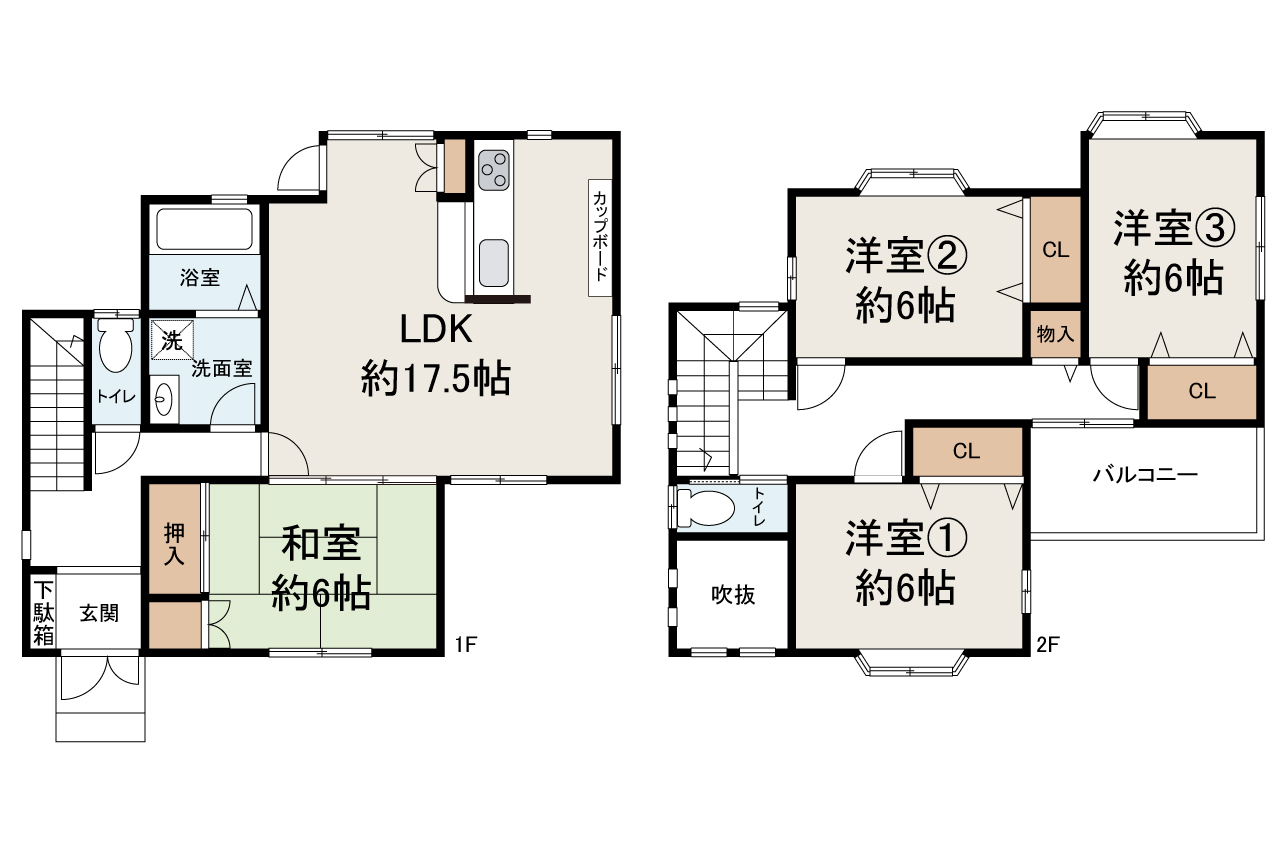 現状でのお引渡し。定額リフォームパック(オプション)利用可。詳細はお問合せください。