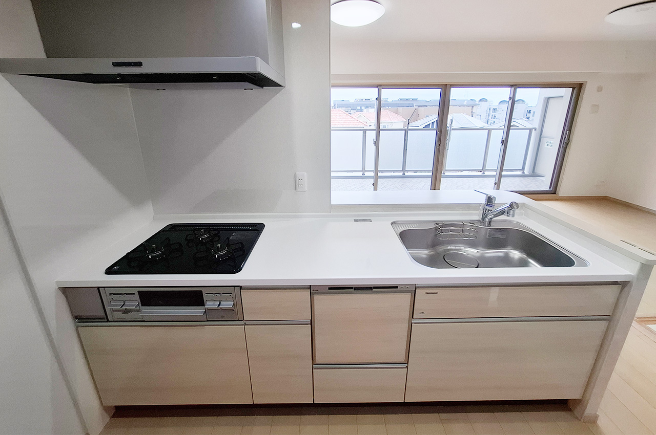 キッチン:食洗機・浄水器付きのシステムキッチンを新調済み。