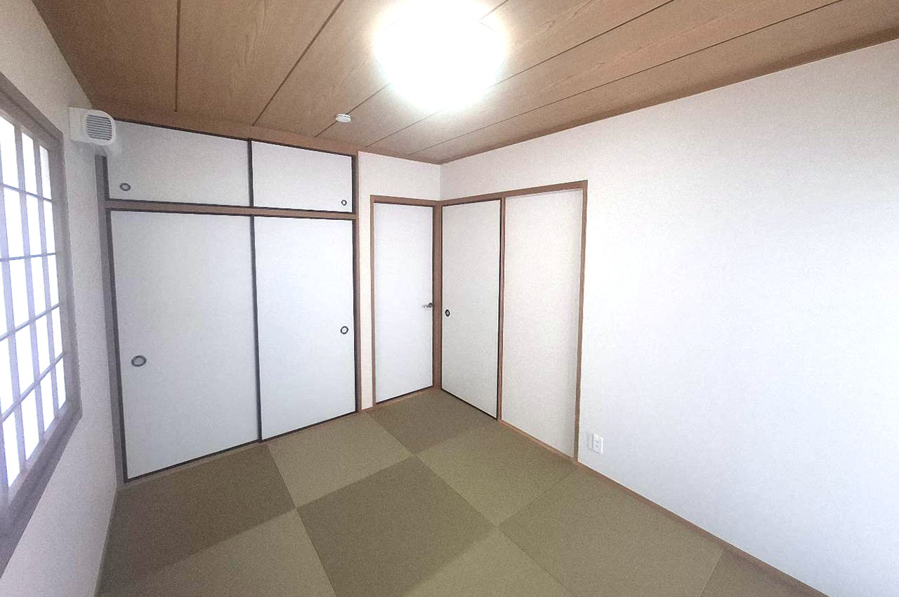 きれいになった和室は、寝室や客間としてもご利用可能です。