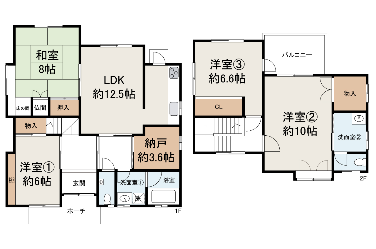現状でのお引渡し。定額リフォームパック（オプション）利用可。詳細はお問合せください。