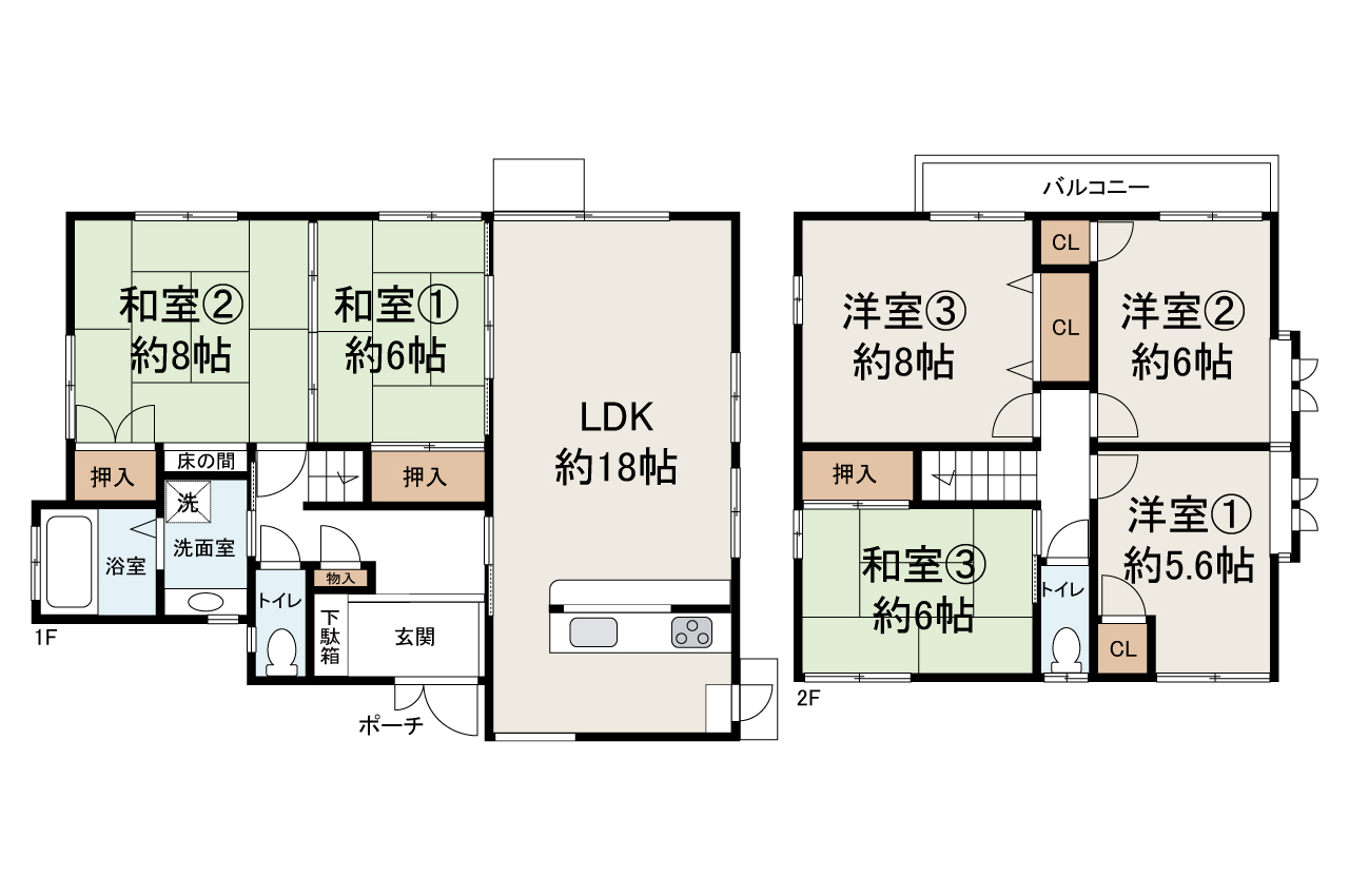 現状でのお引渡し。定額リフォームパック（オプション）利用可。詳細はお問合せください。