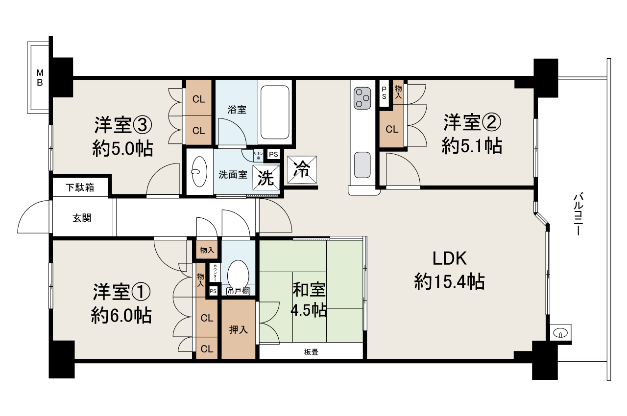 現状でのお引渡し。定額リフォームパック（オプション）利用可。詳細はお問合せください。