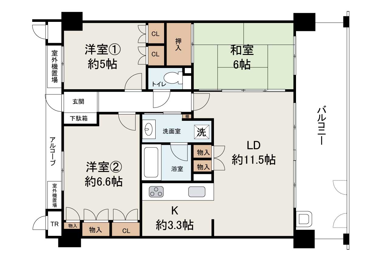 現状でのお引渡し。定額リフォームパック(オプション)利用可。詳細はお問合せください。