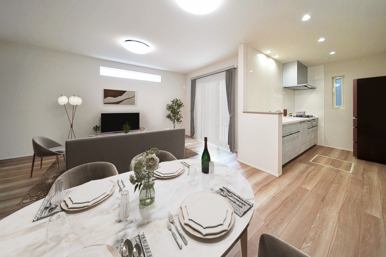 バーチャルステージング（実際には家具はついていません）