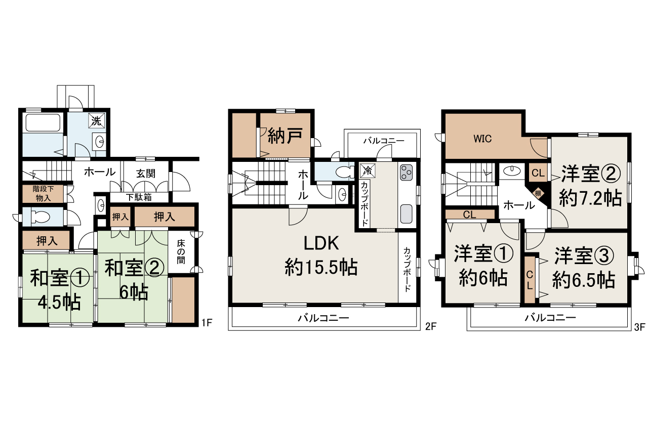 現状でのお引渡し。定額リフォームパック(オプション)利用可。詳細はお問合せください。