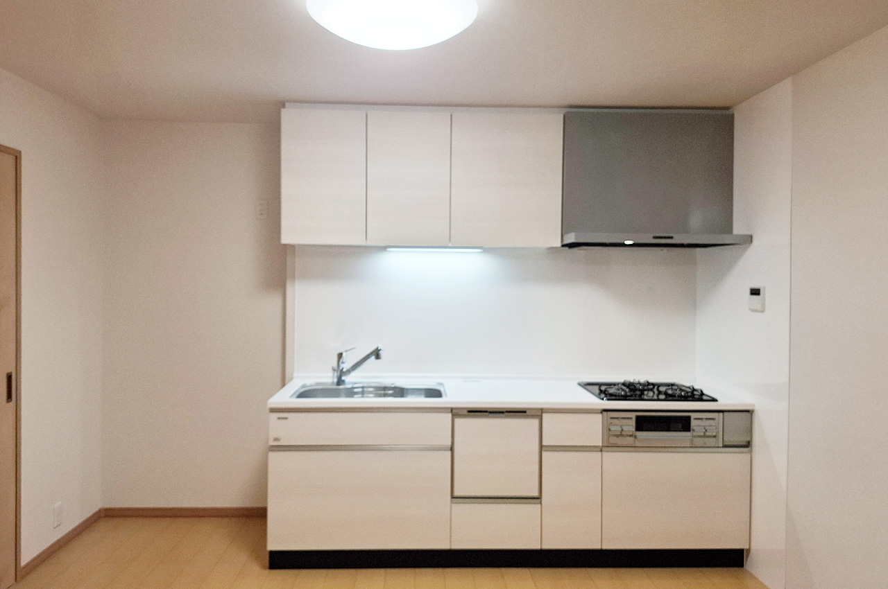 キッチン：食洗機・浄水器付きのシステムキッチンを新調済み。