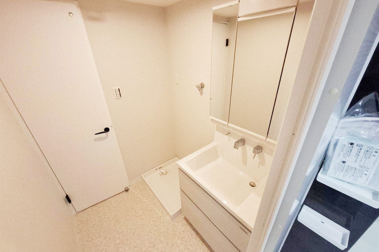 洗面：洗面化粧台新調済み