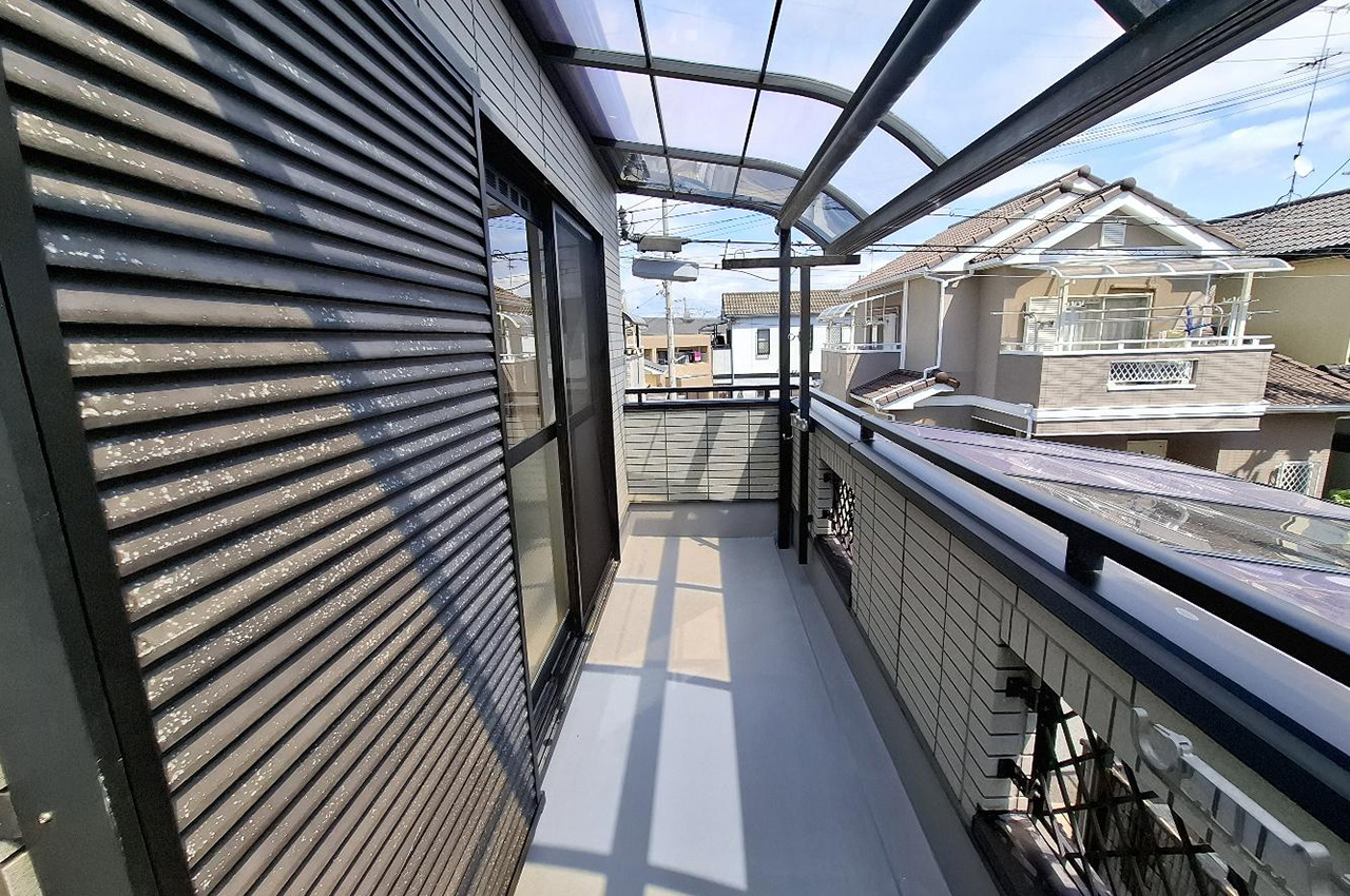 洋室②から出入りできるバルコニー