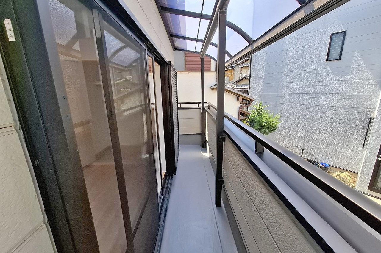 洋室③から出入りできるバルコニー