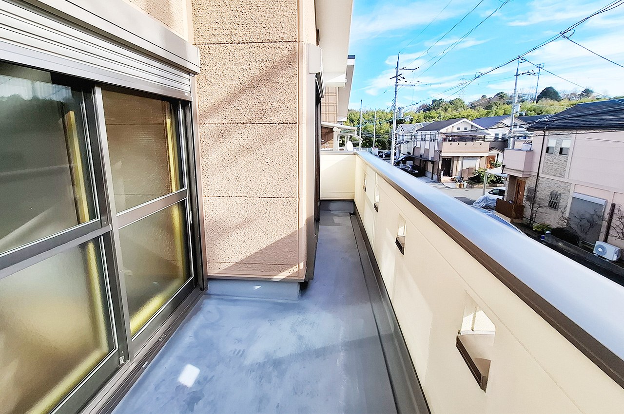 バルコニー：南向きにつき日当たり良好です。