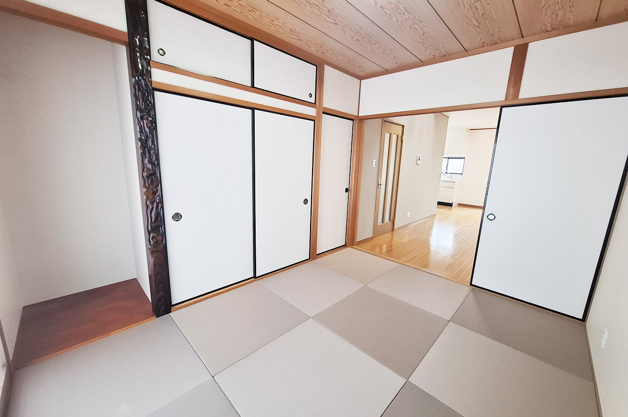 和室：LDKと廊下から出入りできる2way動線。