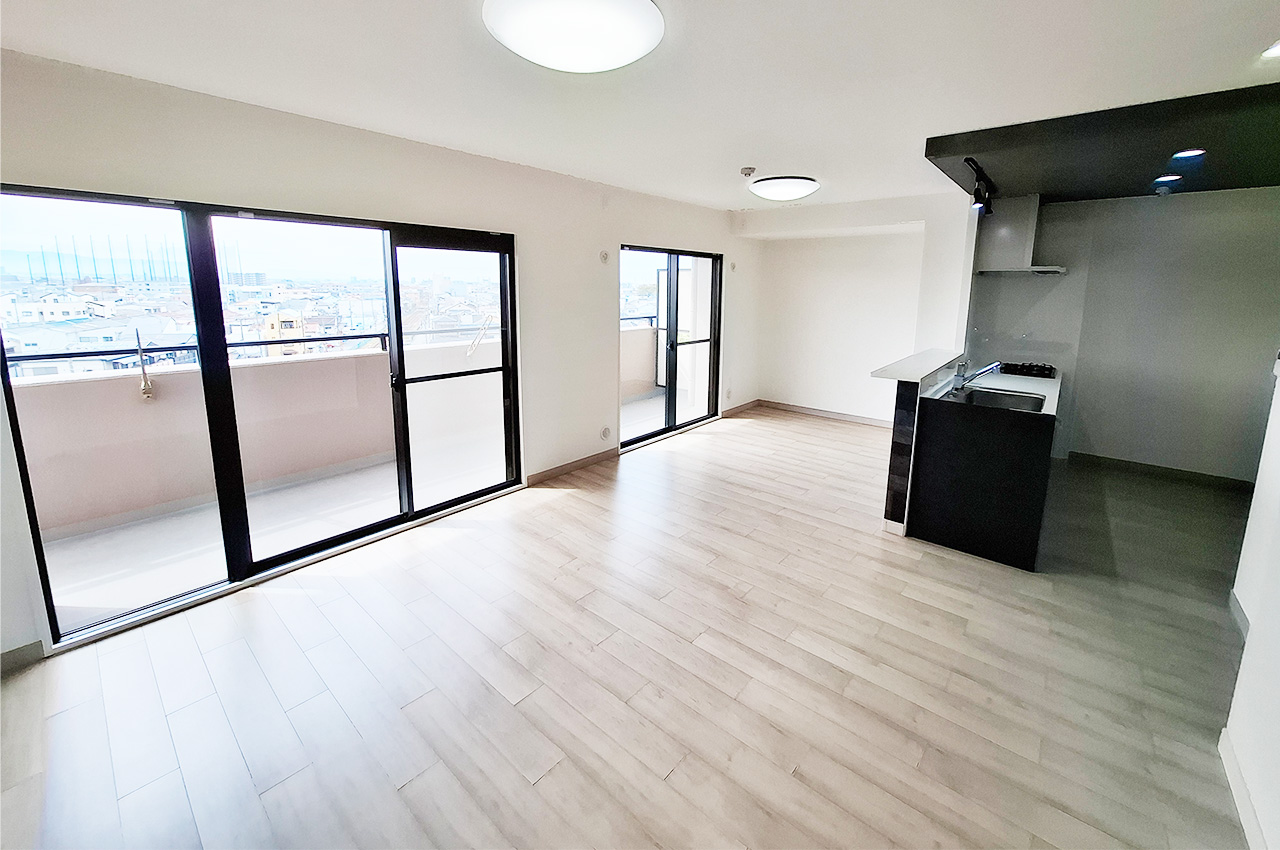 LDK：バルコニーに面しており日当り・通風良好です。