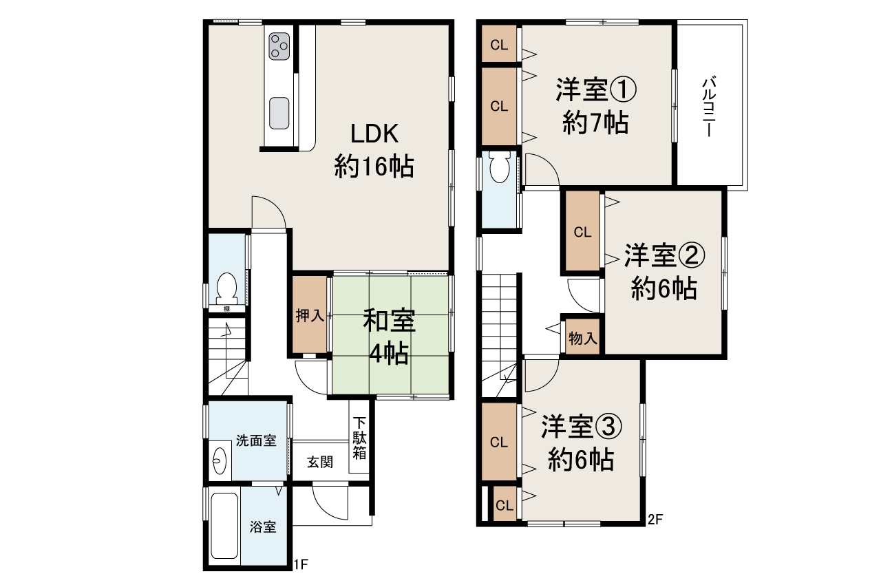 現状でのお引渡し。定額リフォームパック（オプション）利用可。詳細はお問合せください。