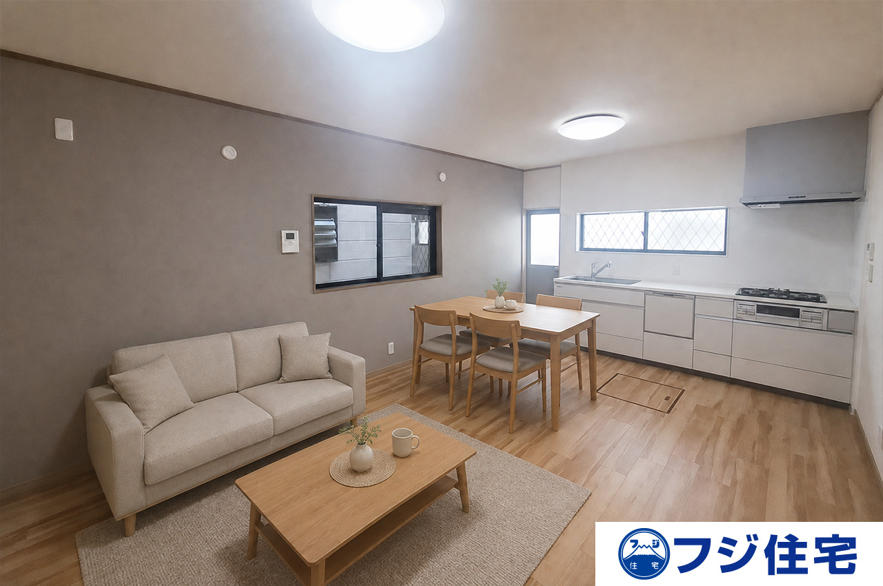 バーチャルステージング画像（AI合成）です。合成された家具等は販売価格に含まれません。