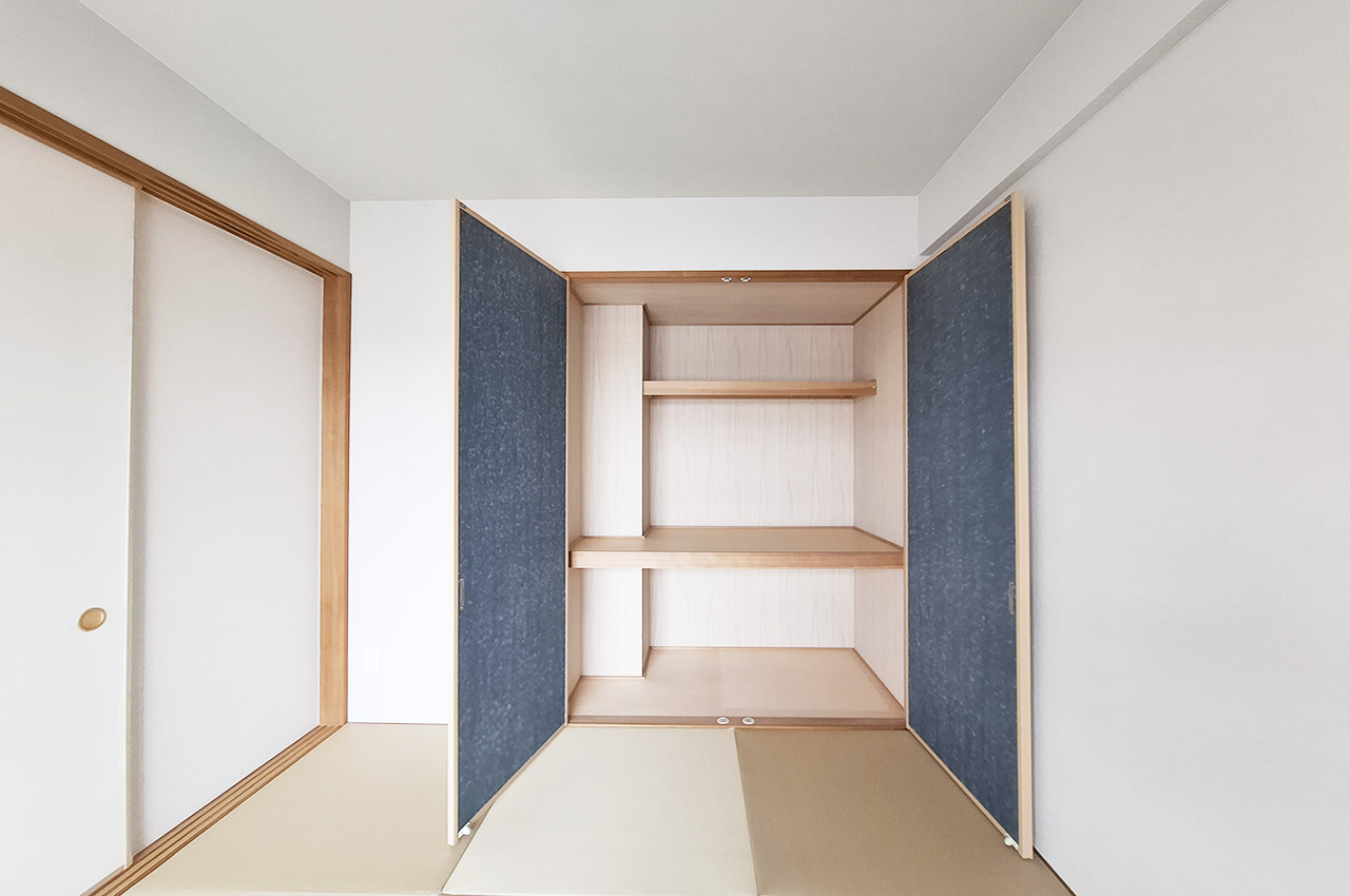 和室押入：布団や季節物などの収納に便利です。