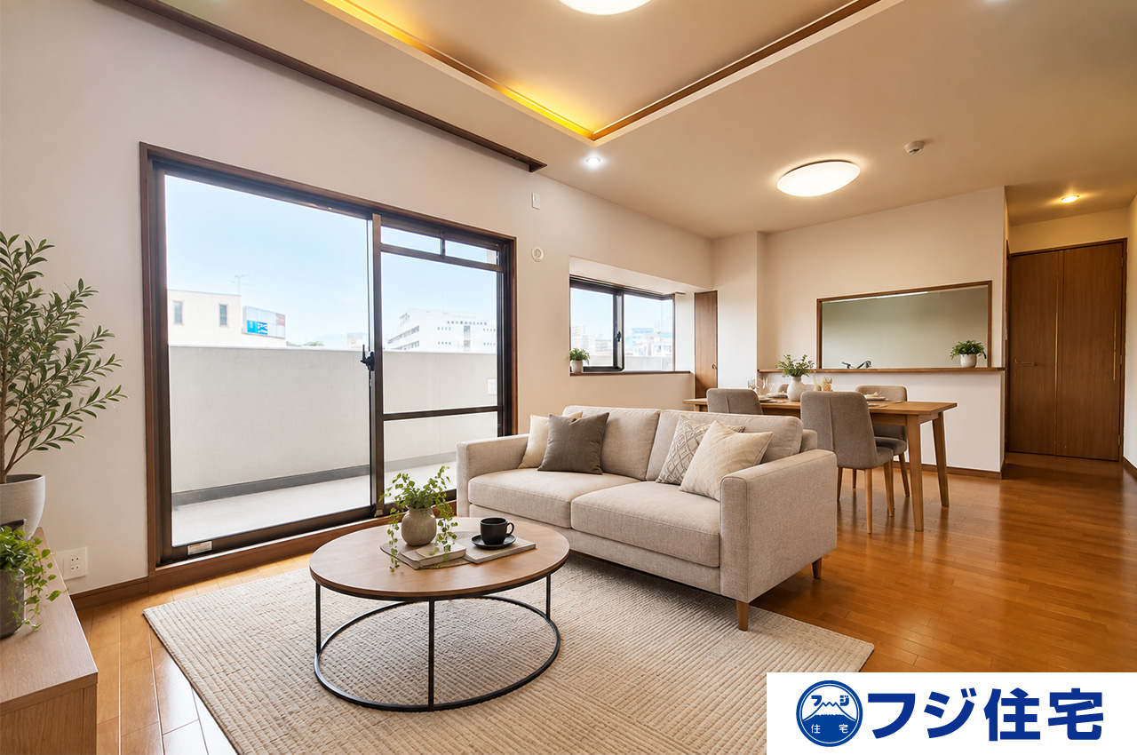 LDK：バーチャルステージング画像（AI合成）です。合成された家具等は販売価格に含まれません。