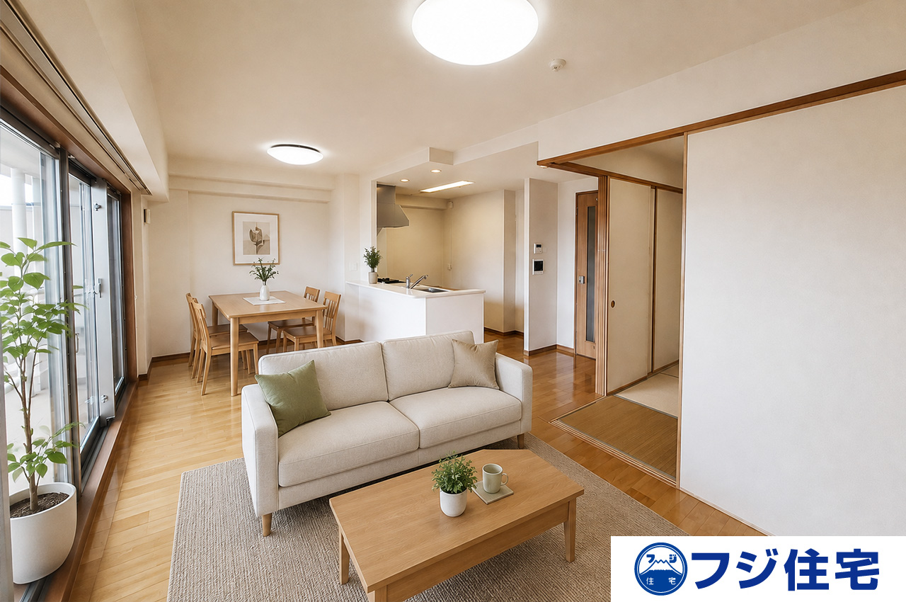 ※バーチャルステージング画像（AI合成）です。合成された家具等は販売価格に含まれません。