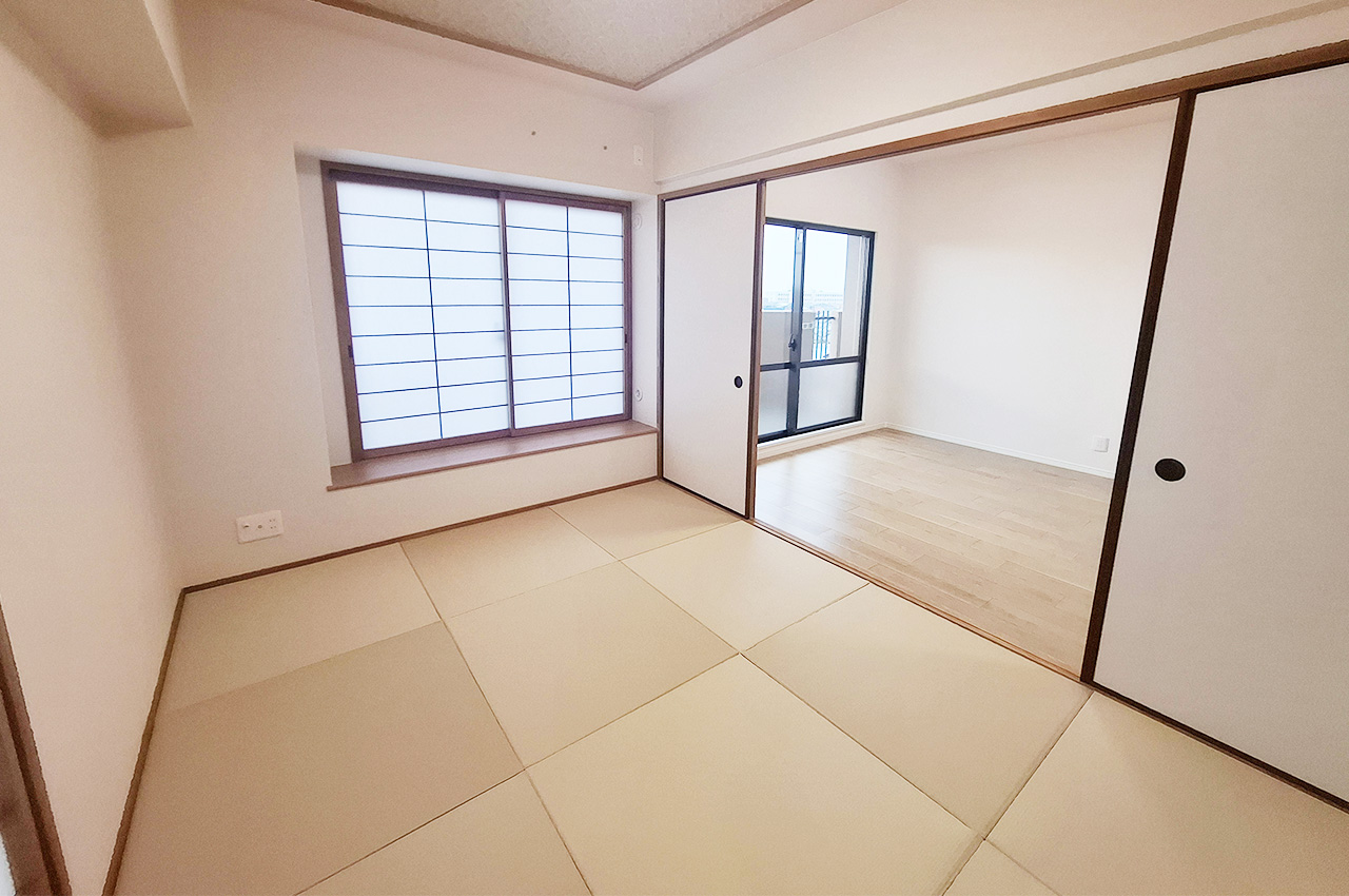 和室:襖を開ければLDKとの一体利用も可能。用途にあわせて活用できます。