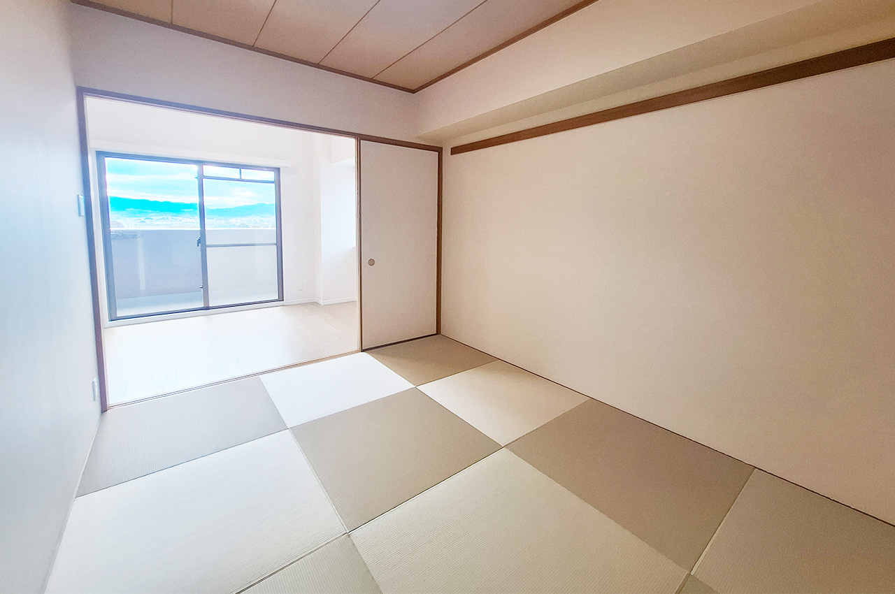 和室：襖を開ければLDKとの一体利用も可能。
